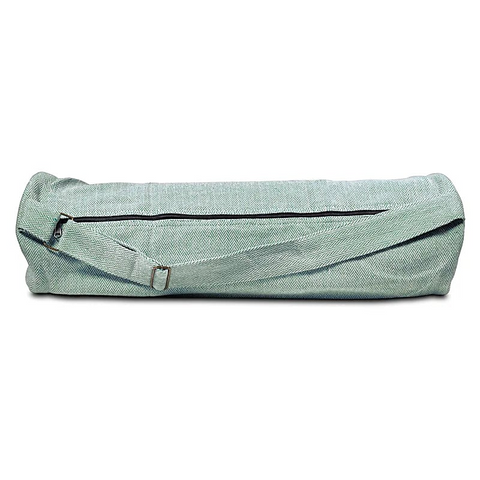 Borsa tappetino da yoga in cotone verde