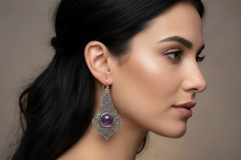 Orecchini con Ametista