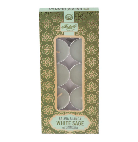 Candela Tealight Salvia Bianca