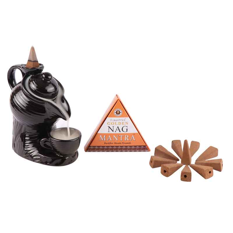 Mantra incenso cono backflow