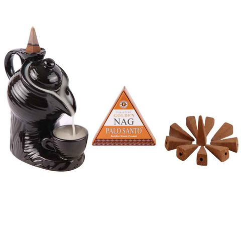 Palo Sando incenso cono backflow