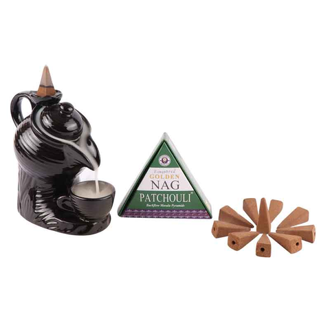 Patchouli incenso cono backflow