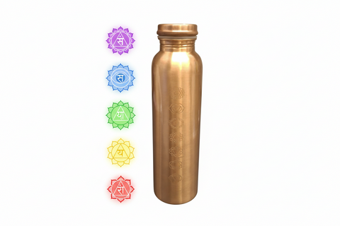 Sette Chakra 950 - Bottiglia in rame